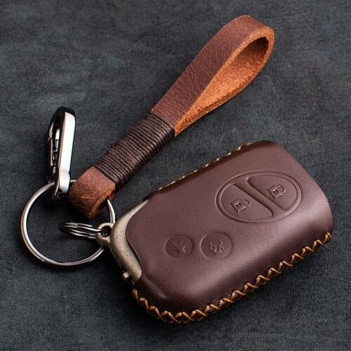Genuine Leather Car Key Cover Case Shell For Lexus CT200H GX400 GX460 IS250 IS300C RX270 ES240 ES350 LS460 GS300 Car Accessories