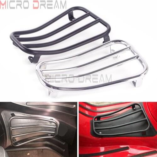 Black/Chrome GTS GTV 2017-2019 Foot Pedal Holder Scooter Steel Luggage Rack Bracket Holder For Vespa GTS150 GTS250 GTS300 GTV300