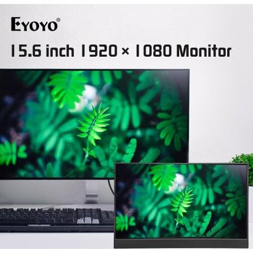 EYOYO EM15R Wild view angle Portable Monitor LCD Screen Extremely Thin L-Shaped Body 15.6in 1920×1080 Display for laptop PC
