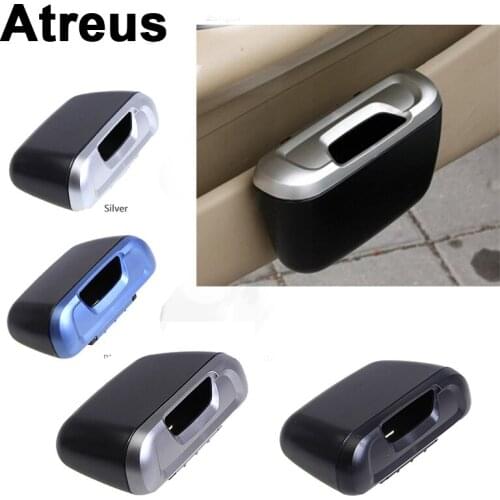 Atreus 1Pc Car Trash Can Rubbish Side Door Storage Box Cover For BMW e46 e39 e36 Audi a4 b6 a3 a6 c5 Renault duster Lada granta