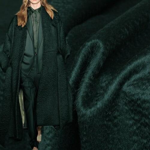 Red Raspberry Forest Green Ripple Mohair Wool Fabrics Garment Materials Winter Women Overcoat Sewing DIY clothes Freeshipping