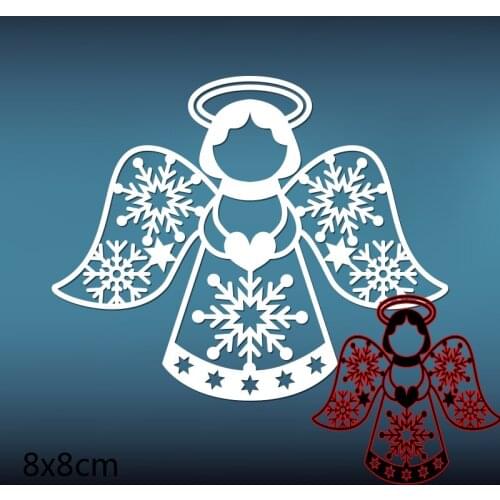 80*80mm angel Metal Cutting Dies steel Crafts Stencil For DIY Scrapbooking Album stamp Paper/photo Cards Embossing Die