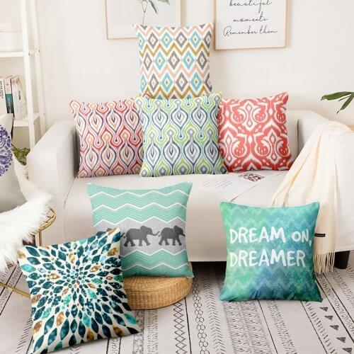 Fashion Geometry Abstract Art Digital Printed Cushion Decorative Pillow Home Pillows Decoration Almofadas Decorativas Para Sofa