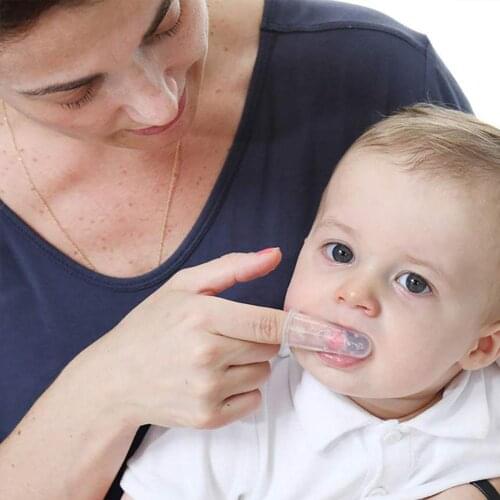 1 Set Soft Baby Finger Toothbrush And Box Silicone Infant Clean Tooth Brush Teeth Brush Soft Baby Teeth Silicone Children T0O0