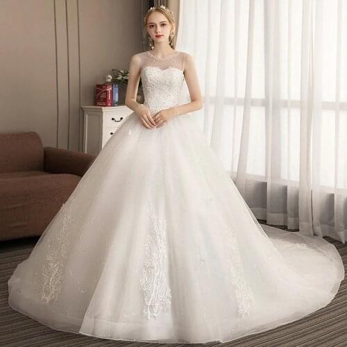 2021 New Arrive Off The Shoulder Applique Beads Gorgeous Princess Ball Gown Wedding Dresses Vestidos De Noiva Princesa