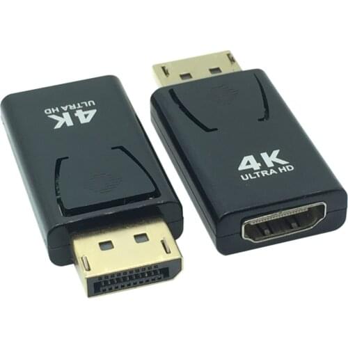 DP to HDTV 4K 60Hz Displayport Adapter Male to Female Cable Converter DisplayPort To HDMI-compatible Adapter For PC TV Projector