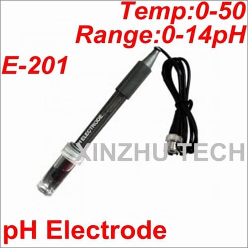 High quality E-201 laboratory PH electrode PH composite electrode temperature 0-50 degrees PH range 0-14