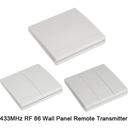 QIACHIP 433Mhz 86 Wall Panel Wireless Remote Control Switch Transmitter 1 2 3 Button RF Receiver For Bedroom Ceiling Light Lamp