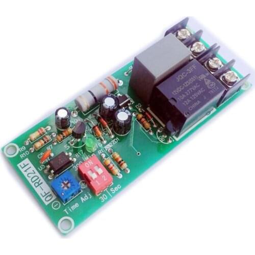 Time Delay Relay AC 220V Delay Controller Board Delay-off Cycle Timer Relay Module for Fan, Zero Standby Power Consumption