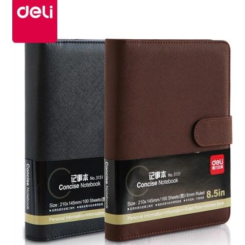 Deli Loose-leaf Notebook Six-hole Office Planner Multi-functional Travel Diary Business Notebook Student Notebook Office Supply