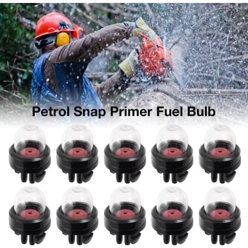 10Pcs Petrol Snap In Primer Bulb Fuel Pump Bulbs Black Logging Saw Oil Bubble For Chainsaws Blowers Trimmer Chainsaw Carburetor