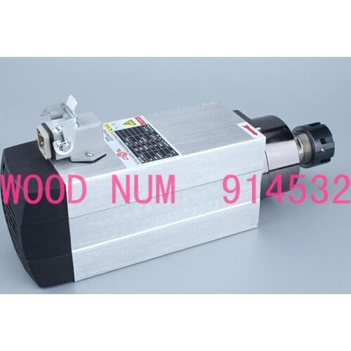 2.2kw Air cooled spindle ER25 runout-off 0.01mm, 220V or 380V Spindle motor,4 Ceramic bearing