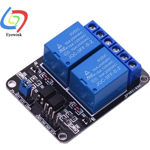 5V / 12V 2 Channel Relay Module Shield for Arduino ARM PIC AVR DSP Electronic 10A