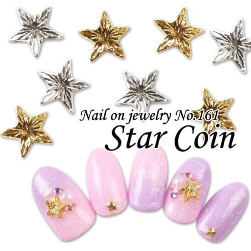 50pcs/pack Japan Korea Nail Art Alloy Mesh Strd Star 5mm 7mm Gold SilverMetal Jewellry Accessories Collection for Women Nail DIY