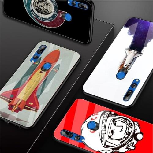 Yuri Gagarin Tempered Glass Phone Case For Huawei honor 8X 9 10i 20i 20Lite 20Pro 30 Pro Cover Shell