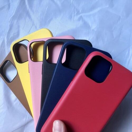 Genuine Leather Phone Case For iPhone 12 Pro Max X XR XS 12 Mini 11 Pro Case Shockproof Luxury Real Leather Back Cover Fundas