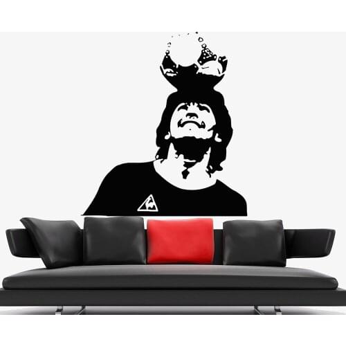 Soccer Super Star Wall Decals Home Decor Boy Kids Bedroom Fashion Vinyl Football Player Wall Sticker Living Room Decoration Y651