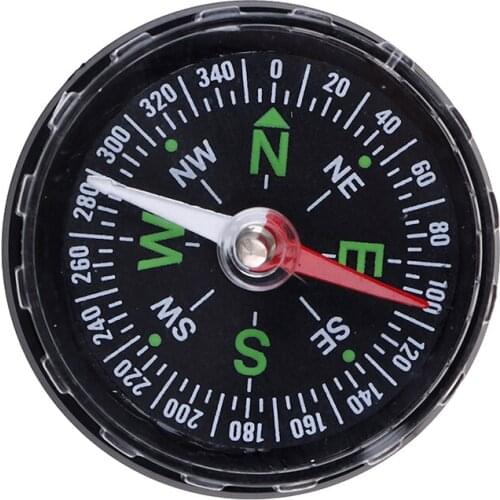 Mini Precise Compass Practical Guider for Camping Hiking North Navigation Survival Button Design Compass
