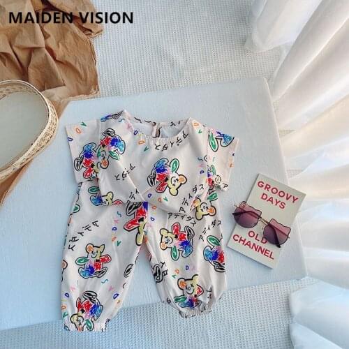 2021 Summer Girls boys Clothing Sets Casual Clothes Cartoon little bear Printed pants set Outfit Kids Tracksuit Children Suit