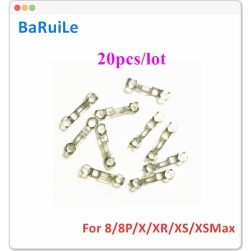 BaRuiLe 20pcs Front Camera Holder for iPhone 8 Plus 8G X XR XS Max Proximity Sensor Holder Bracket Ringer Clip Plastic kit