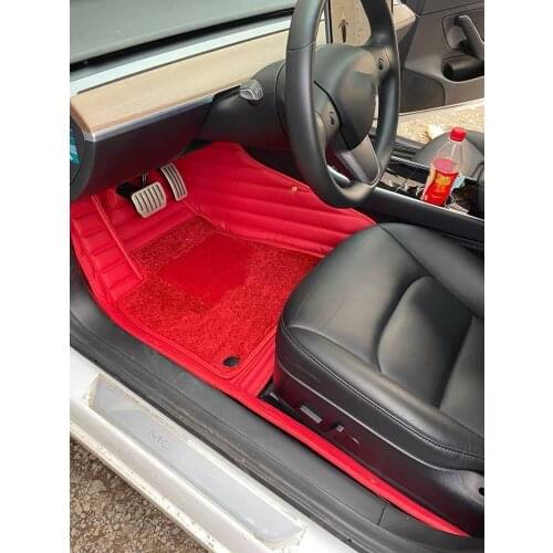 Car full set Floor mats For Tesla Model 3 trunk pad front rear storage protective model3 accessories 2019 2020 2021
