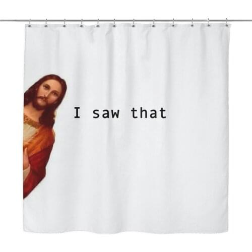 Creative coconut tree peek shower curtain windproof bathroom layout home decoration