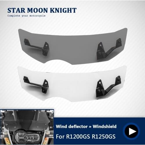 Motorcycle Windshield Extension Bracket Spoiler Windscreen Air Deflector Wind deflector For BMW R1200GS LC Adv R1250GS Adventure