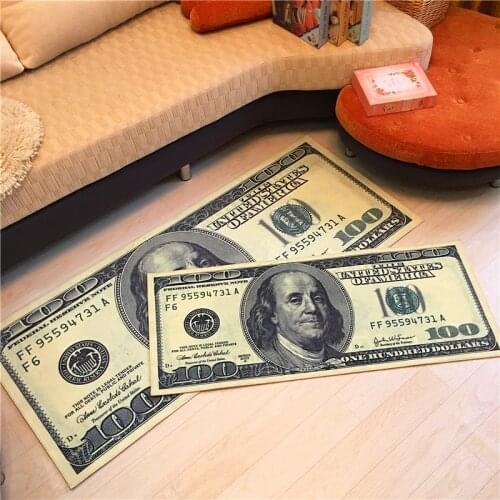 LIU US dollars creative $carpet personality customization Club Hotel Cafe all-match carpet bed mat strip livingroom bedroom rug