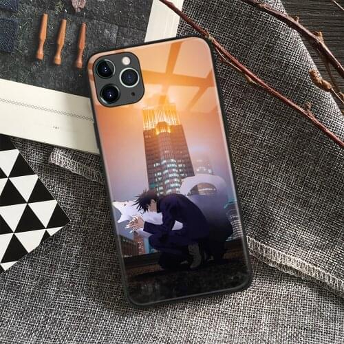 Megumi Fushiguro Jujutsu Kaisen Anime Soft Silicon Glass Phone Case for IPhone SE 6s 7 8 Plus X Xr Xs 11 12 Mini Pro Max Samsung