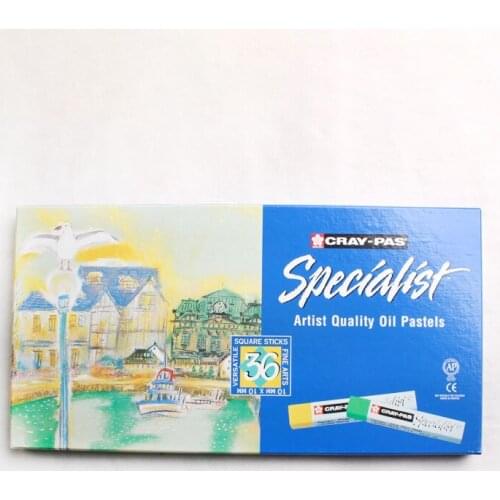 Original Sakura Square Oil Pastel Colors 36 Color Pastels Painting Set Examination Acrylic Nails Art