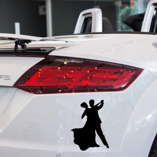 EmpireYing 3 Sizes 8 Colors Lady Gentleman Waltz Court Ballroom Dancer Funny Car Sticker Marvel Comics Reflective Vinyl Decals