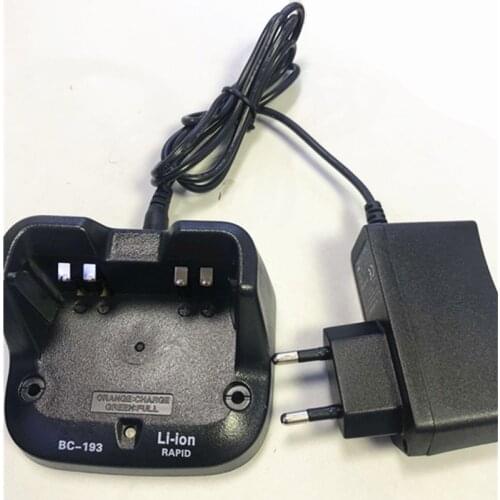 Desk charger BC-193 with power adapter for ICOM IC-F3003 F3002 F4001 F3101 V80 V8E etc walkie talkie for BP265 Li-ion battery