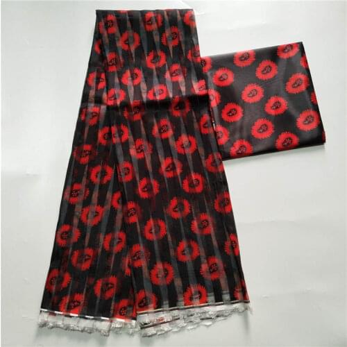 New Arrival satin silk fabric Fashion african wax pattern design african wax prints Eco-Friendly organza and satin fabric ! P106