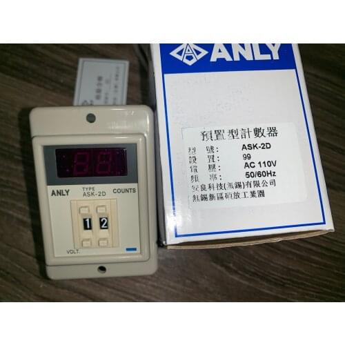 Original new ANLY ASK-2D digital counter ( NO stock, after payment must extend the process time 7 days for my side !!!)