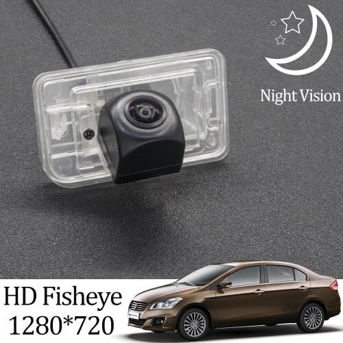Owtosin HD 1280*720 Fisheye Rear View Camera For Suzuki Ciaz 2014 2015 2016 2017 2018 2019 Car Reverse Parking Accessories