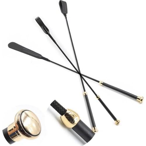 CamaTech PU Leather Spanking Paddle Long Whip With Golden Sword Handle Lash Fetish Flogger Horse BDSM Cosplay Bondage Adult Game