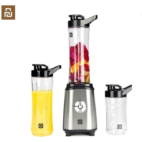 Qcooker Portable Fruit and Vegetable Cooking Machine Point Switch 304 Stainless Steel 8 Seconds Soup Machine