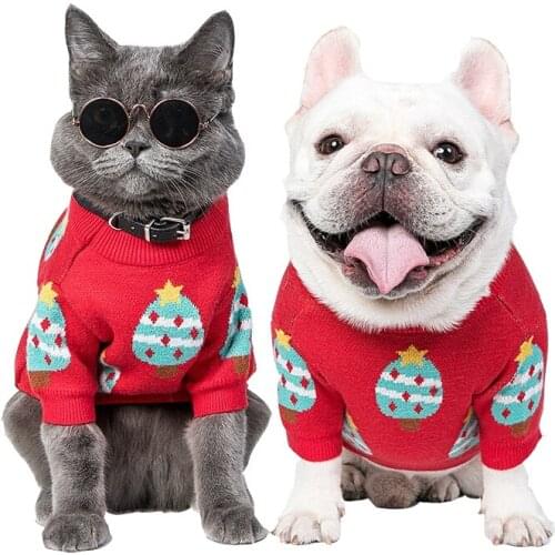 Christmas clothes dog sweater chihuahua cat dog clothes winter pet clothes dog clothes for small dogs designer dog clothes