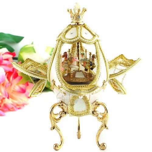 Discounted rotary amusement music box of Christmas gift horse egg birthday creative students