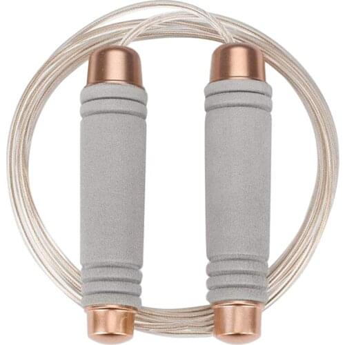 Comfortable Weighted Jump Rope Adjustable Wire Foam Handle Skipping Fitness Exercise Boxing