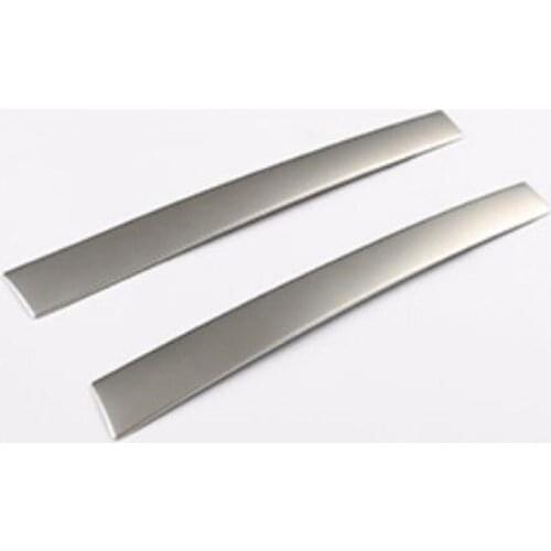 High quality ABS For Volvo XC60 S60 V60 2011-2015 2pcs Chrome Cup Drink Holder Armrest Center Console Cover Trim Frame Panel