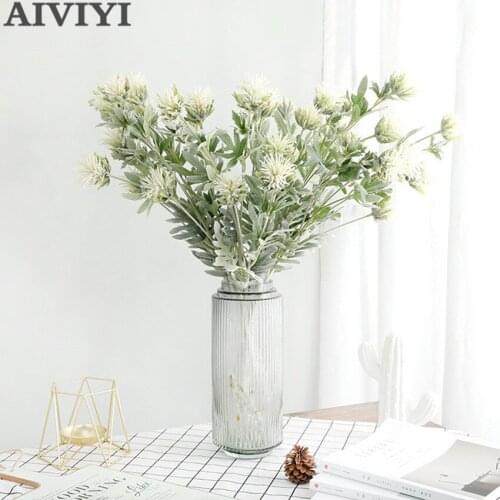 High quality 6 head thorn parsley bouquet branch decoration fake flower home decoration garden hotel wedding flower