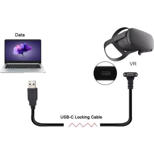 1/3/5/8M 3.1 USB Type C Cable Data Transfer Fast Charging Cable for Oculus Quest Link VR Support for Steam VR Quest Accessories