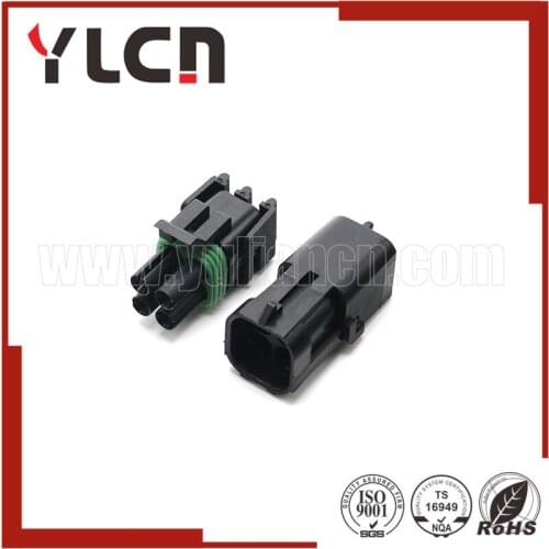1 Sets Connector 2.5 Series Plugs Kits Male Female Waterproof Atuo Connectors 4 Pins Way