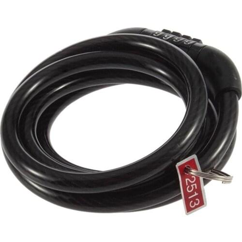 1Pc Bike Lock Mountain Bike Bicycle 4 Digit Combination Password Anti-theft Security Lock Bicycle Accessories