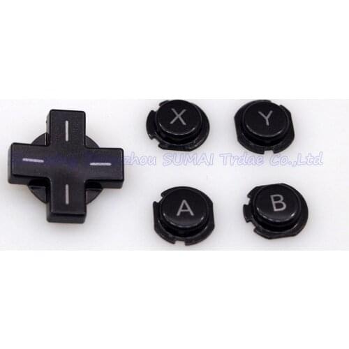 10set 5 IN 1 Button Sets Cross Button with ABXY Button D-Pad Pads Repair For Nintendo 3DS Controller