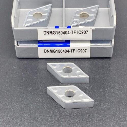 10Pcs DNMG150404 CNC Lathe cutter turning tools carbide inserts DNMG150404 TF IC907 cutting blade lathe cutter milling cutter|Tu