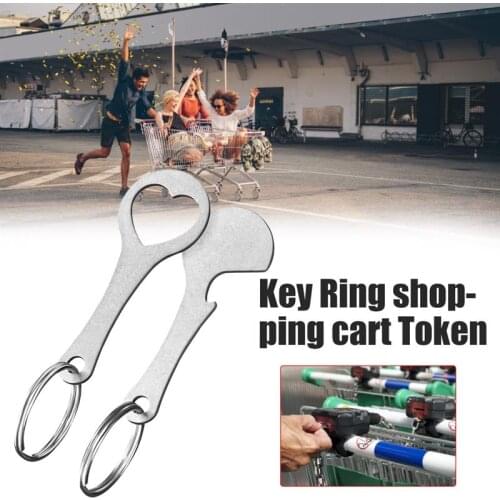 2Pcs Metal Removable Keys Shopping Trolley Shopping Trolley Token Key Chip For Shopping Cart Living Accessories #20