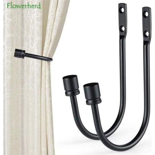 4/2/1 Curtain Holdbacks Curtain Hooks U Shaped Hook Wall Mounted Tassel Curtain Tieback Hook Drapery Tieback Curtain Accessories