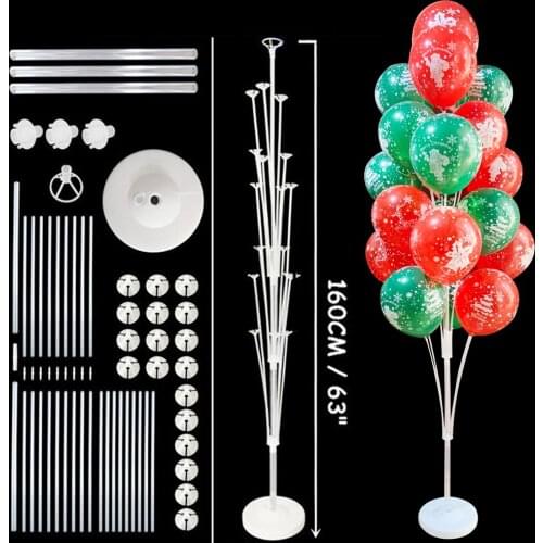 7 /11/19tubes Balloon Holder Column Balloons Stand Balons Birthday Party Decorations Kids Wedding Christmas Decor Supplies